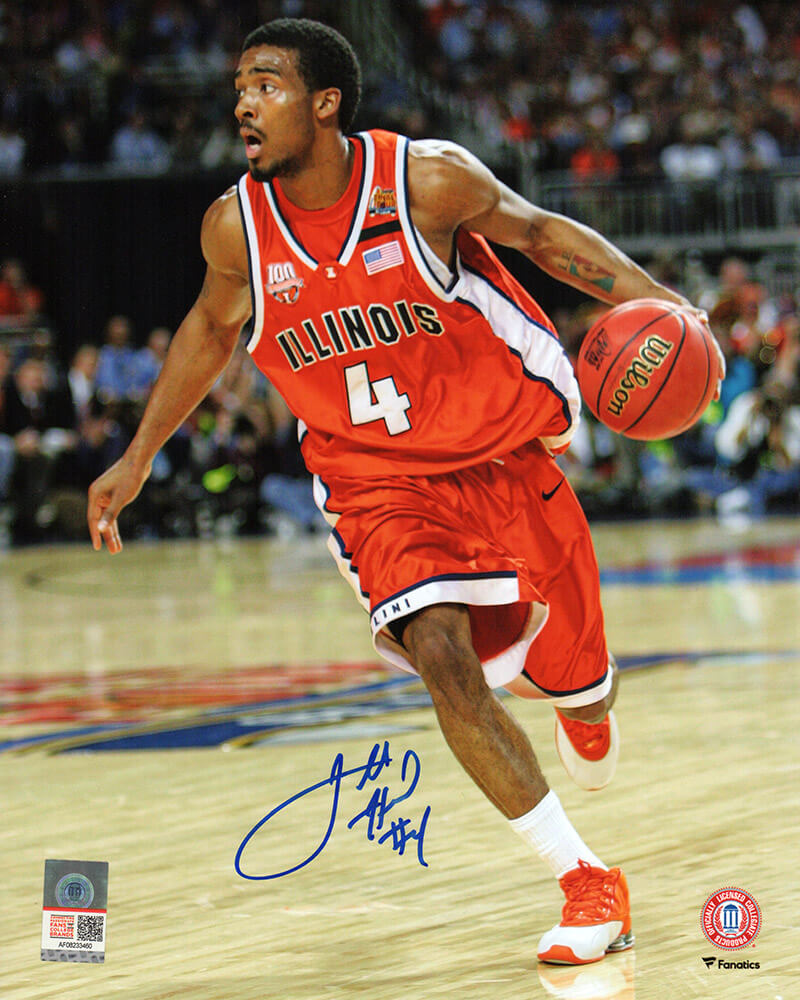 Luther Head Signed Illinois Fighting Illini Orange Jersey Action 8x10 Photo - HEA08P200 - Luther Head Signed Illinois Fighting Illini Orange Jersey Action 8x10 Photo product image