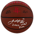 Luther Head Signed Houston Rockets Logo Wilson NBA Basketball w/2005 1st Rd Pick - HEABSK200 - Luther Head Signed Houston Rockets Logo Wilson NBA Basketball w/2005 1st Rd Pick product image