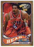 Luther Head Signed Illinois 2005 Press Pass Old School Rookie Basketball Card #10 - HEACAR202 - Luther Head Signed Illinois 2005 Press Pass Old School Rookie Basketball Card #10 product image
