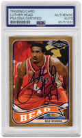 Luther Head Signed Illinois 2005 Press Pass Old School Rookie Basketball Card #10 - (PSA Encapsulated) - HEACAR205 - Luther Head Signed Illinois 2005 Press Pass Old School Rookie Basketball Card #10 - (PSA Encapsulated) product image