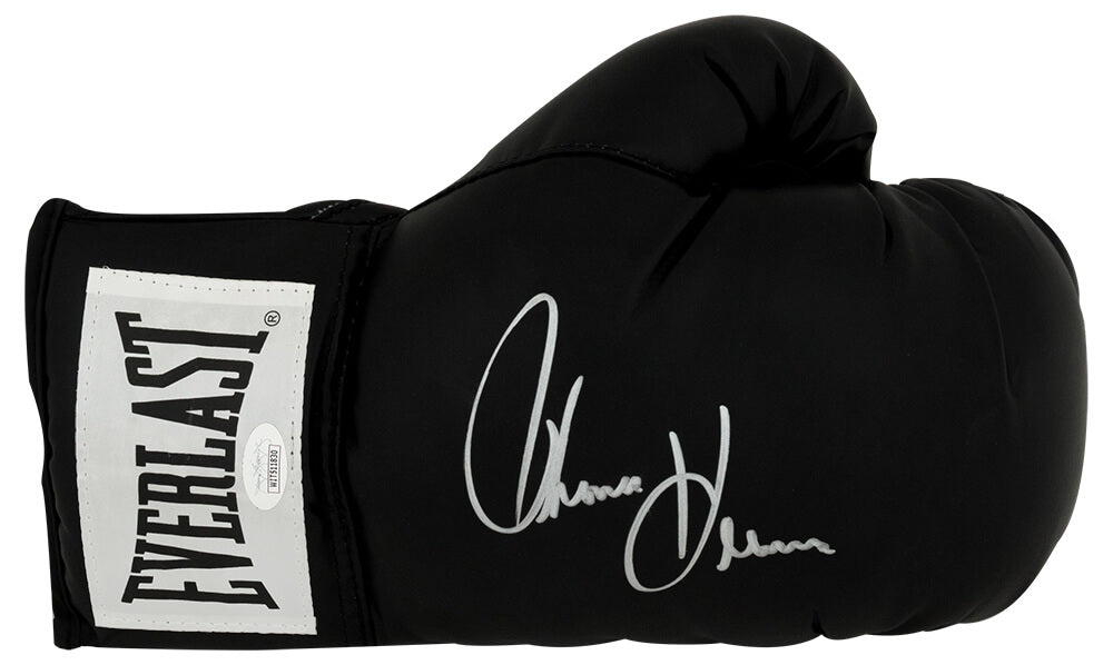 Thomas Hearns Signed Everlast Black Boxing Glove - (JSA) - HEAGLV503 - Thomas Hearns Signed Everlast Black Boxing Glove - (JSA) product image