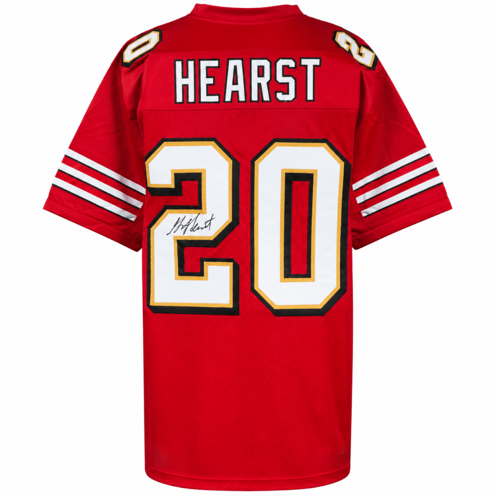 Garrison Hearst Signed Red Custom Football Jersey - HEAJRY300 - Garrison Hearst Signed Red Custom Football Jersey product image