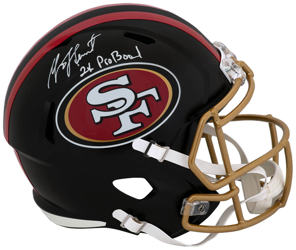 Garrison Hearst Signed San Francisco 49ers Rivalries Black Riddell Full Size Speed Replica Helmet w/2x Pro Bowl - HEAREP301 - Garrison Hearst Signed San Francisco 49ers Rivalries Black Riddell Full Size Speed Replica Helmet w/2x Pro Bowl product image