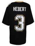 Bobby Hebert Signed Black Custom Football Jersey w/Cajun Cannon - HEBJRY301 - Bobby Hebert Signed Black Custom Football Jersey w/Cajun Cannon product image