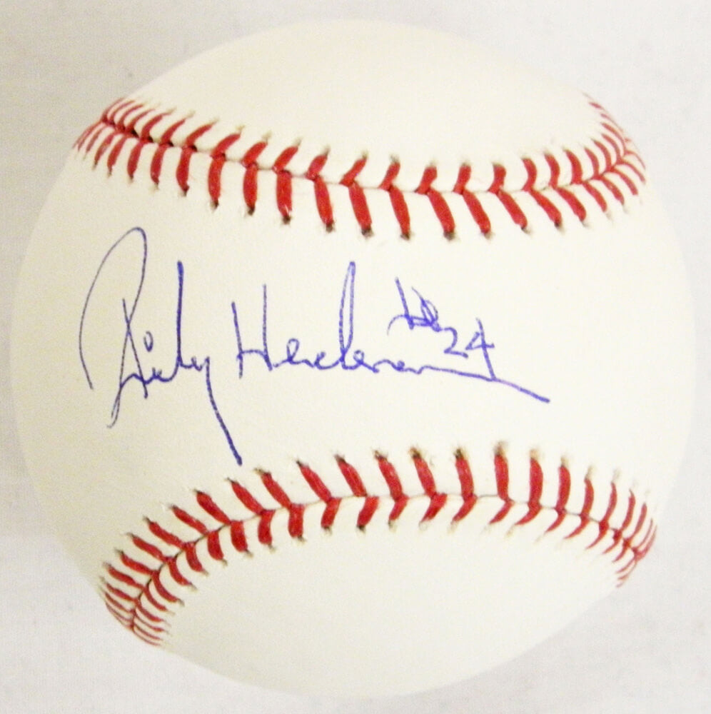 Rickey Henderson Signed Official MLB Baseball - HENBSB100 - Rickey Henderson Signed Official MLB Baseball product image