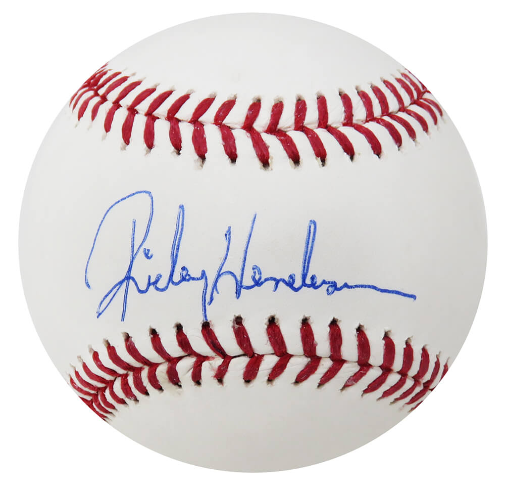 Rickey Henderson Signed Rawlings Official MLB Baseball (Steiner Sports) - HENBSB103 - Rickey Henderson Signed Rawlings Official MLB Baseball (Steiner Sports) product image