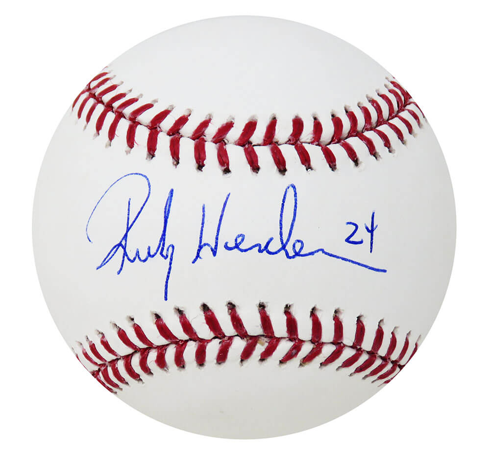 Rickey Henderson Signed Rawlings Official MLB Baseball (PSA/DNA) - HENBSB104 - Rickey Henderson Signed Rawlings Official MLB Baseball (PSA/DNA) product image