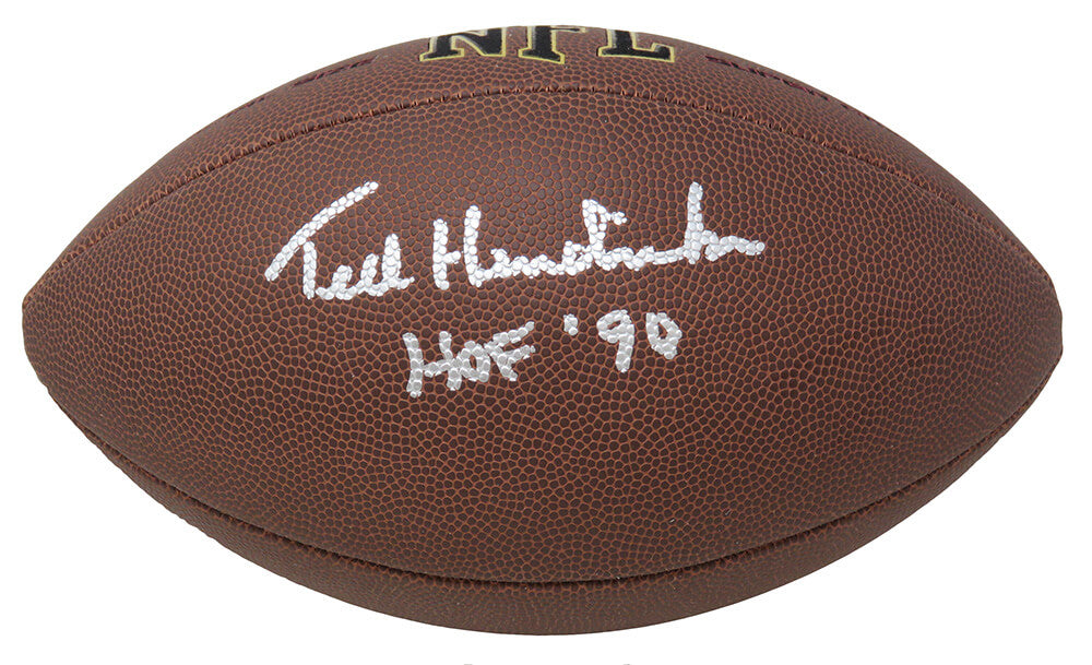 Ted Hendricks Signed Wilson Super Grip Full Size NFL Football w/HOF'90 - HENFTB300 - Ted Hendricks Signed Wilson Super Grip Full Size NFL Football w/HOF'90 product image