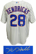 Kyle Hendricks Signed Chicago Cubs White Pinstripe Majestic Jersey - HENJRY101 - Kyle Hendricks Signed Chicago Cubs White Pinstripe Majestic Jersey product image