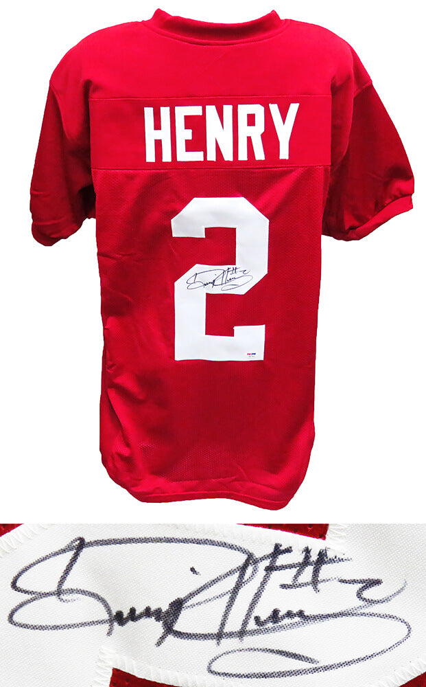 Derrick Henry Signed Red Custom Football Jersey (PSA/DNA) - HENJRY300 - Derrick Henry Signed Red Custom Football Jersey (PSA/DNA) product image