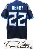 Derrick Henry Signed Navy Blue Custom Football Jersey (Beckett) - HENJRY301 - Derrick Henry Signed Navy Blue Custom Football Jersey (Beckett) product image