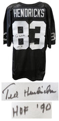 Ted Hendricks Signed Black Wilson Football Jersey w/HOF'90 - HENJRY310 - Ted Hendricks Signed Black Wilson Football Jersey w/HOF'90 product image