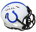 Ted Hendricks Signed Colts Lunar Eclipse White Matte Riddell Speed Mini Helmet - HENMIN311 - Ted Hendricks Signed Colts Lunar Eclipse White Matte Riddell Speed Mini Helmet product image
