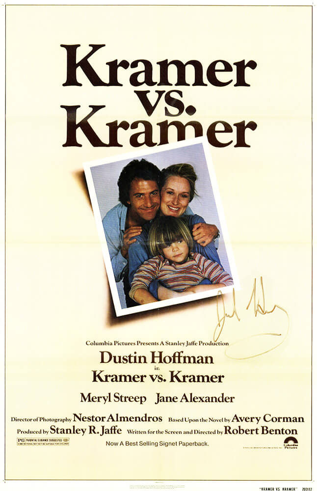 Justin Henry Signed Kramer vs Kramer 11x17 Movie Poster (In Gold Ink) - HENPST502 - Justin Henry Signed Kramer vs Kramer 11x17 Movie Poster (In Gold Ink) product image