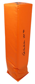 Ted Hendricks Signed Orange Endzone Football Pylon w/HOF'90 - HENPYL300 - Ted Hendricks Signed Orange Endzone Football Pylon w/HOF'90 product image