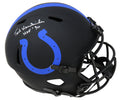 Ted Hendricks Signed Colts Eclipse Black Matte Riddell Full Size Speed Replica Helmet w/HOF'90 - HENREP302 - Ted Hendricks Signed Colts Eclipse Black Matte Riddell Full Size Speed Replica Helmet w/HOF'90 product image