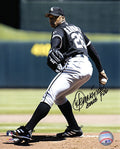 Orlando Hernandez Signed Chicago White Sox Pitching Action 8x10 Photo - HER08P110 - Orlando Hernandez Signed Chicago White Sox Pitching Action 8x10 Photo product image
