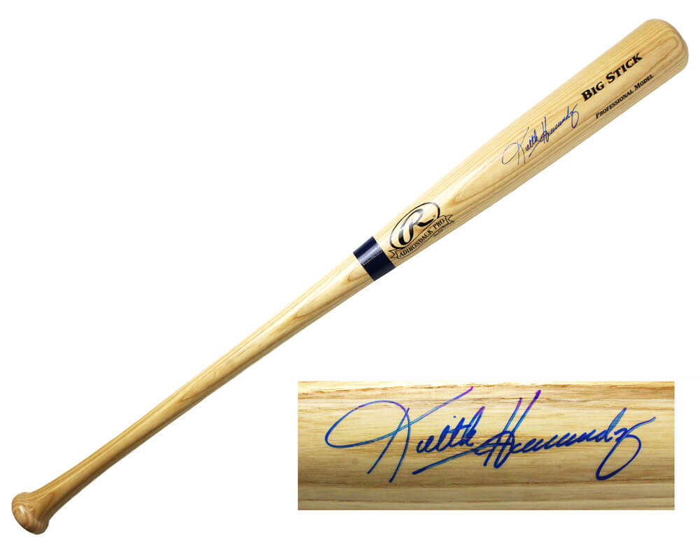 Keith Hernandez Signed Rawlings Big Stick Blonde Baseball Bat - HERBAT100 - Keith Hernandez Signed Rawlings Big Stick Blonde Baseball Bat product image