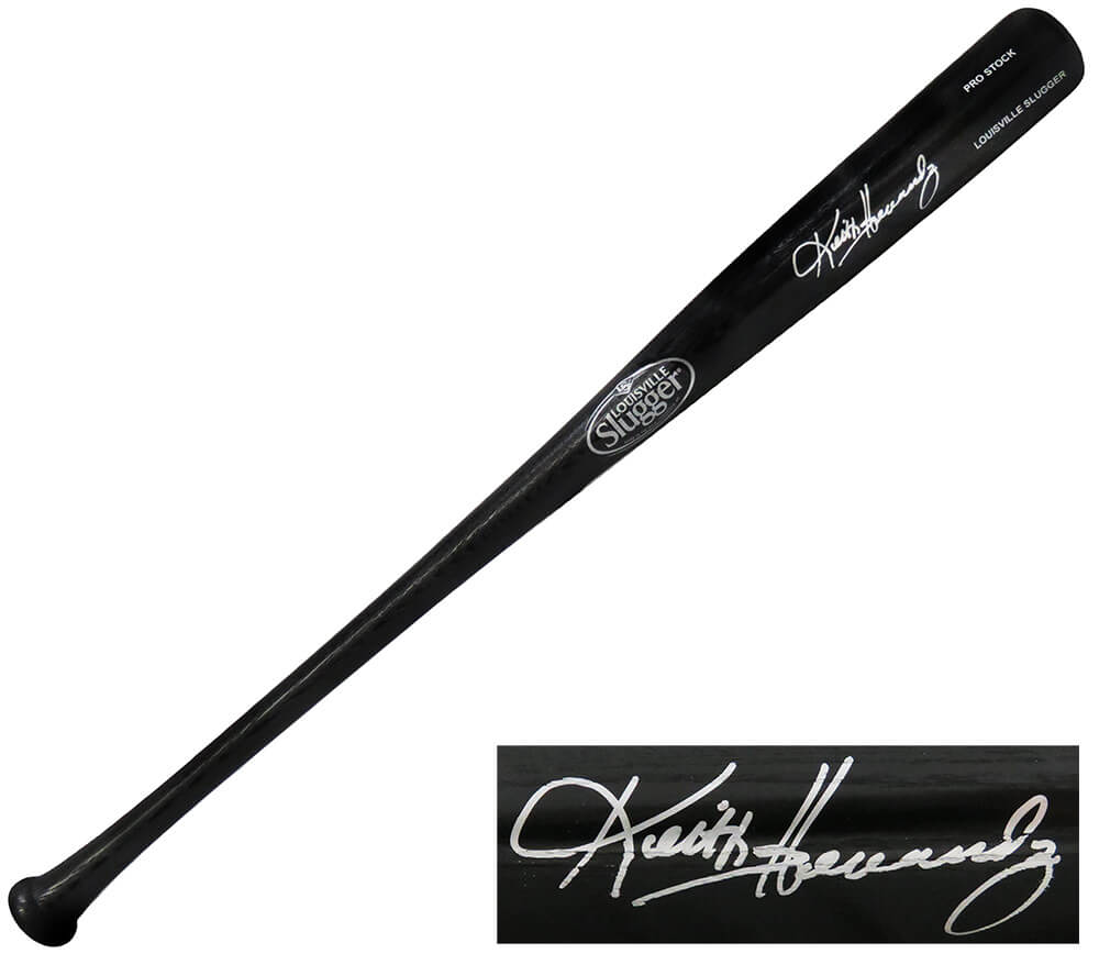 Keith Hernandez Signed Louisville Slugger Black Baseball Bat - HERBAT101 - Keith Hernandez Signed Louisville Slugger Black Baseball Bat product image