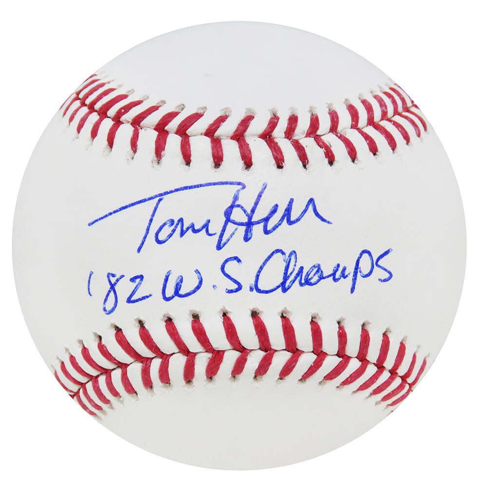 Tommy Herr Signed Rawlings Official MLB Baseball w/82 WS Champs - HERBSB110 - Tommy Herr Signed Rawlings Official MLB Baseball w/82 WS Champs product image