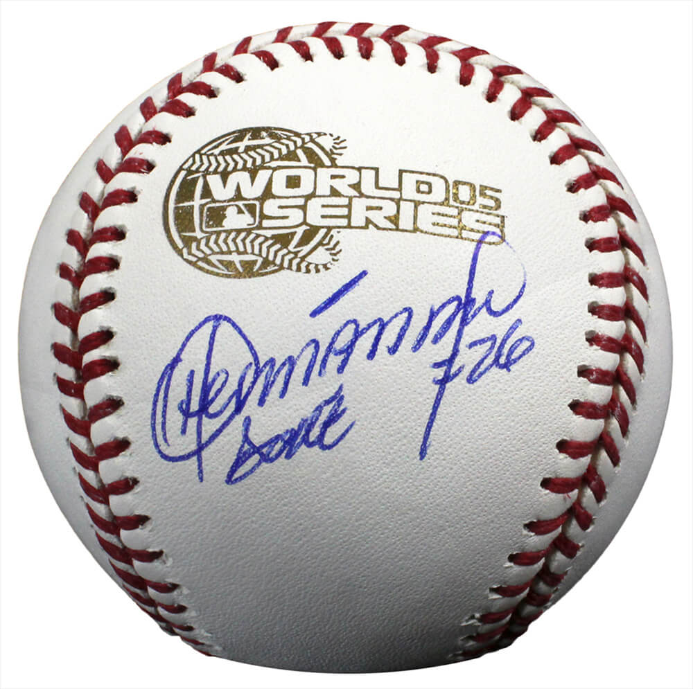 Orlando Hernandez Signed Rawlings Official 2005 World Series Baseball - HERBSB130 - Orlando Hernandez Signed Rawlings Official 2005 World Series Baseball product image