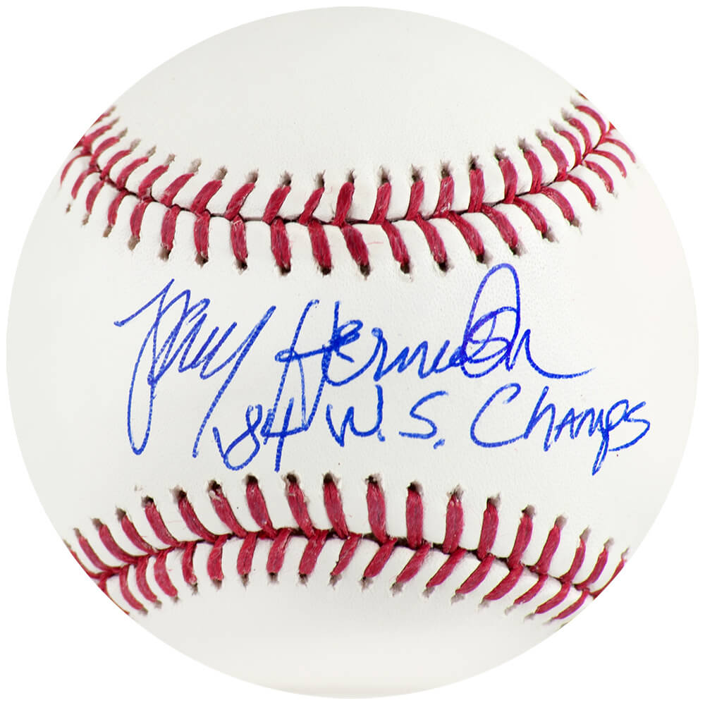 Larry Herndon Signed Rawlings Official MLB Baseball w/84 WS Champs - HERBSB150 - Larry Herndon Signed Rawlings Official MLB Baseball w/84 WS Champs product image