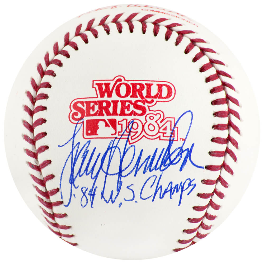 Larry Herndon Signed Rawlings 1984 World Series (Detroit Tigers) Baseball w/84 WS Champs - HERBSB151 - Larry Herndon Signed Rawlings 1984 World Series (Detroit Tigers) Baseball w/84 WS Champs product image
