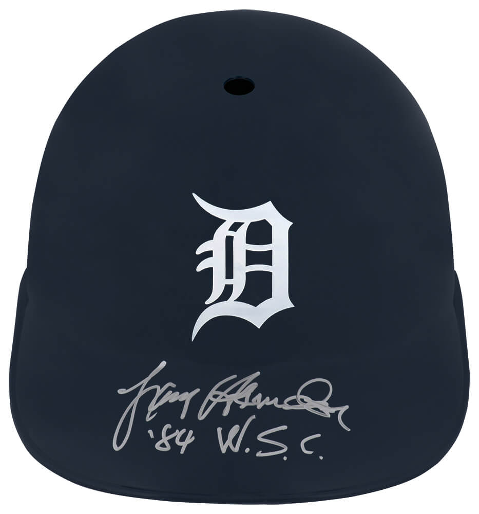 Larry Herndon Signed Detroit Tigers Souvenir Replica Batting Helmet w/84 WSC - HERBTH120 - Larry Herndon Signed Detroit Tigers Souvenir Replica Batting Helmet w/84 WSC product image