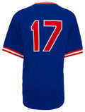 Keith Hernandez Signed New York Mets Blue M&N Batting Practice Baseball Jersey - HERJRY110 - Keith Hernandez Signed New York Mets Blue M&N Batting Practice Baseball Jersey product image