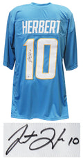 Justin Herbert Signed Powder Blue Custom Football Jersey (Beckett) - HERJRY300 - Justin Herbert Signed Powder Blue Custom Football Jersey (Beckett) product image