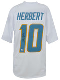 Justin Herbert Signed White Custom Football Jersey - (Beckett) - HERJRY303 - Justin Herbert Signed White Custom Football Jersey - (Beckett) product image