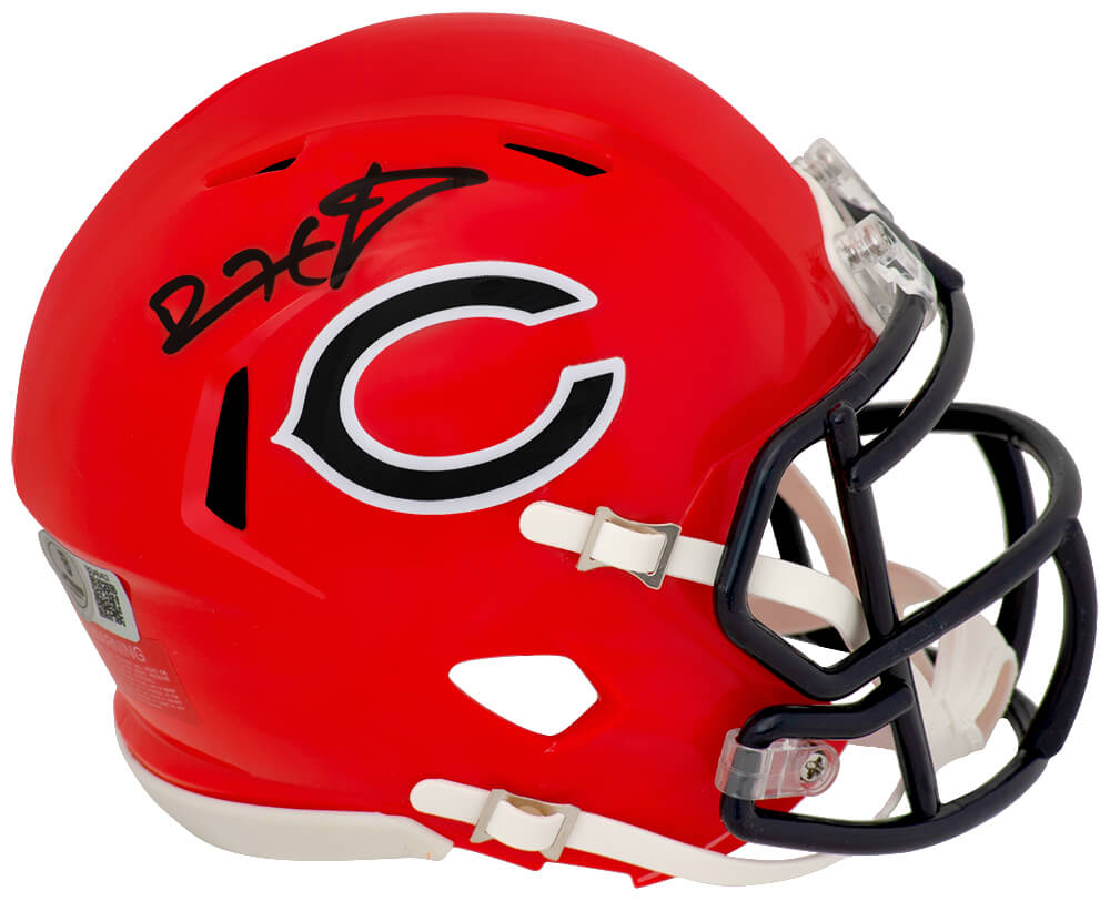 Devin Hester Signed Chicago Bears 2022 Alternate Orange Riddell Speed Mini Helmet - (Beckett) - HESMIN304 - Devin Hester Signed Chicago Bears 2022 Alternate Orange Riddell Speed Mini Helmet - (Beckett) product image