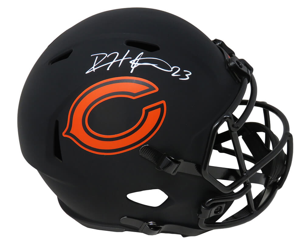 Devin Hester Signed Chicago Bears Eclipse Black Matte Riddell Full Size Replica Helmet - HESREP303 - Devin Hester Signed Chicago Bears Eclipse Black Matte Riddell Full Size Replica Helmet product image