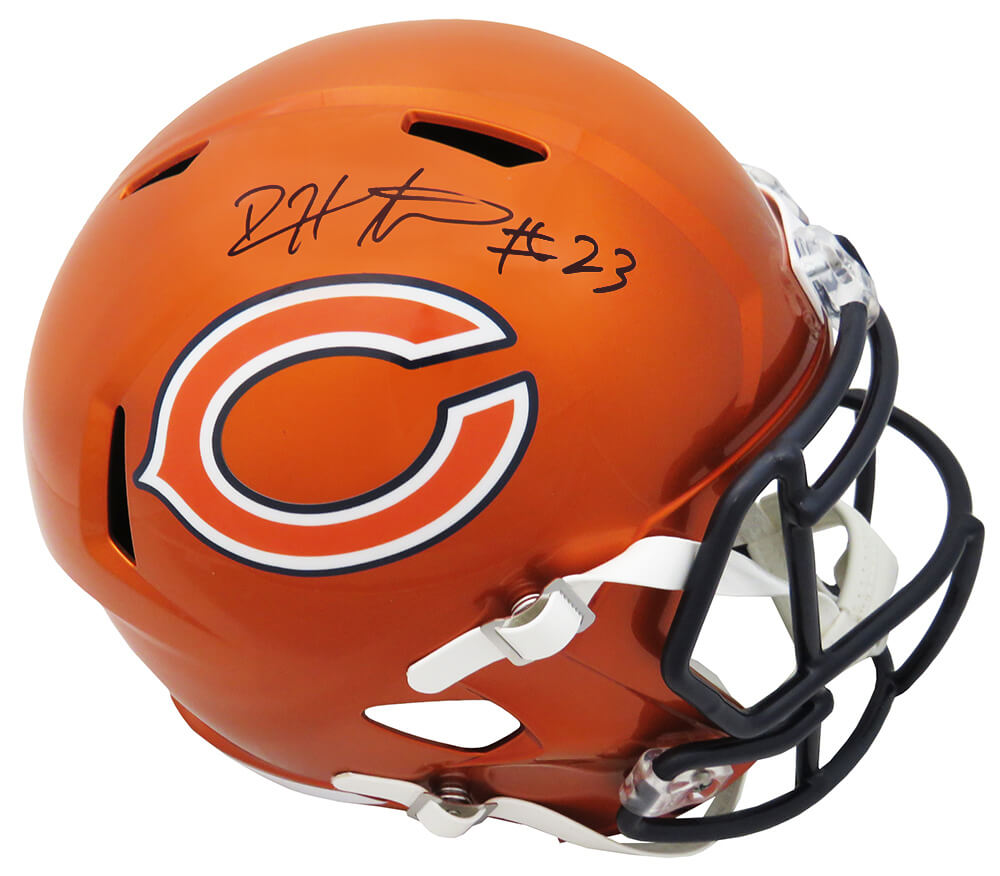 Devin Hester Signed Chicago Bears FLASH Riddell Full Size Replica Speed Helmet - HESREP304 - Devin Hester Signed Chicago Bears FLASH Riddell Full Size Replica Speed Helmet product image