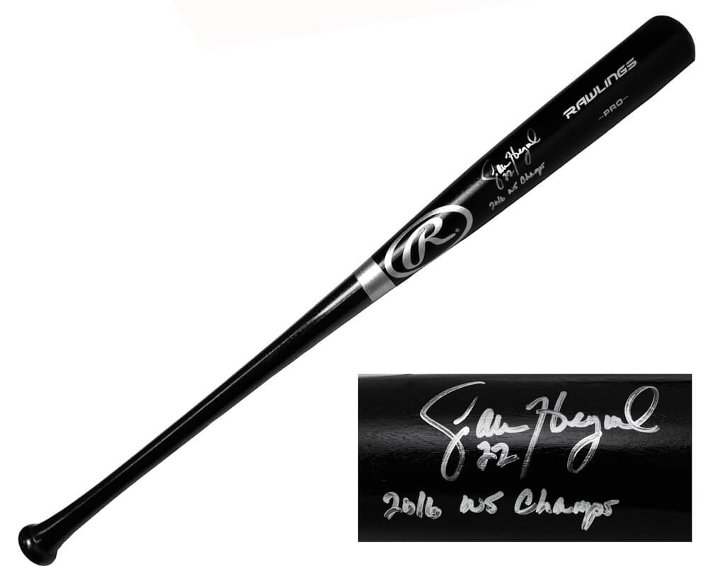 Jason Heyward Signed Rawlings Pro Black Baseball Bat w/2016 WS Champs - HEYBAT102 - Jason Heyward Signed Rawlings Pro Black Baseball Bat w/2016 WS Champs product image