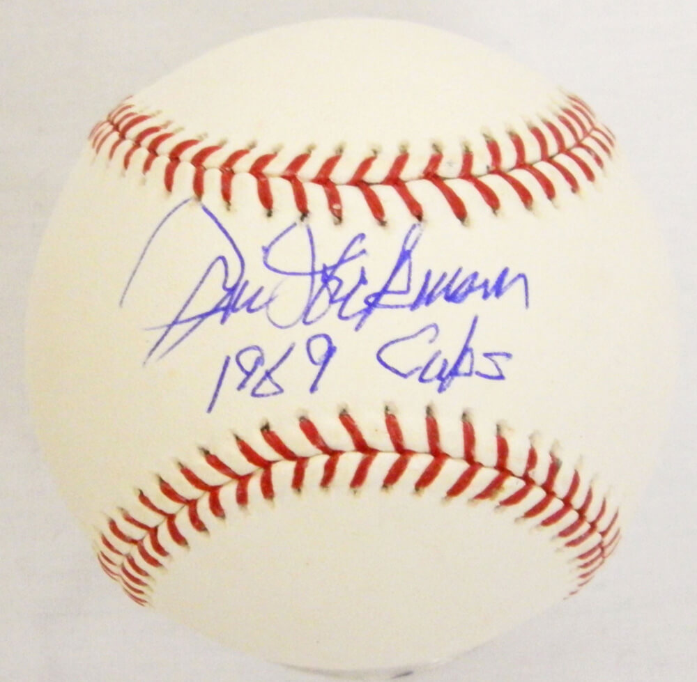 Jim Hickman Signed Rawlings Official MLB Baseball w/1969 Cubs - HICBSB100 - Jim Hickman Signed Rawlings Official MLB Baseball w/1969 Cubs product image