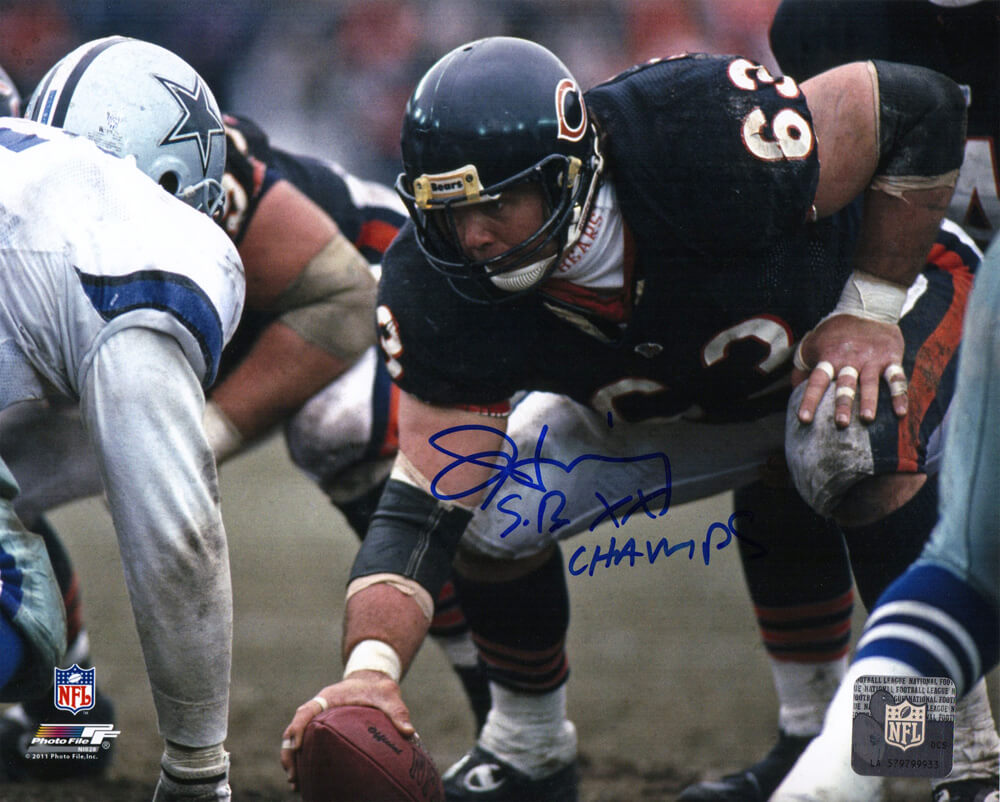 Jay Hilgenberg Signed Chicago Bears 8x10 Photo w/SB XX Champs - HIL08P312 - Jay Hilgenberg Signed Chicago Bears 8x10 Photo w/SB XX Champs product image