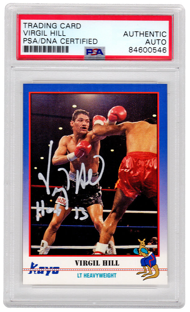 Virgil Hill Signed 1991 Kayo Boxing Trading Card #101 w/HOF'13 - (PSA/DNA Encapsulated) - HILCAR502 - Virgil Hill Signed 1991 Kayo Boxing Trading Card #101 w/HOF'13 - (PSA/DNA Encapsulated) product image