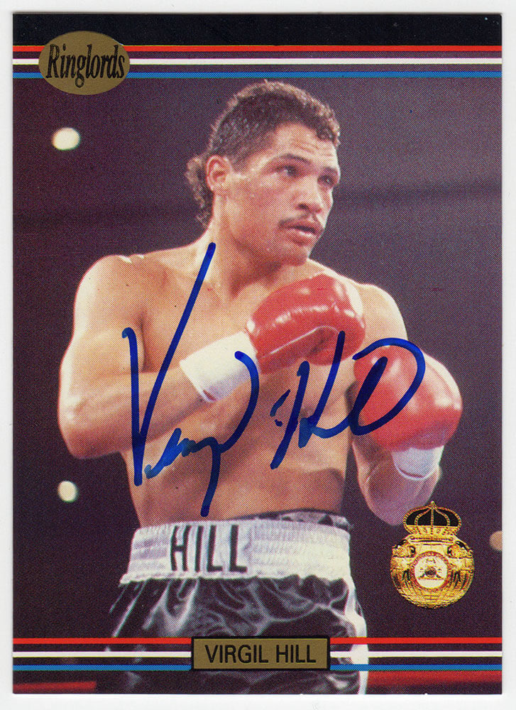 Virgil Hill Signed 1991 Ringlords Boxing Trading Card #16 - HILCAR503 - Virgil Hill Signed 1991 Ringlords Boxing Trading Card #16 product image