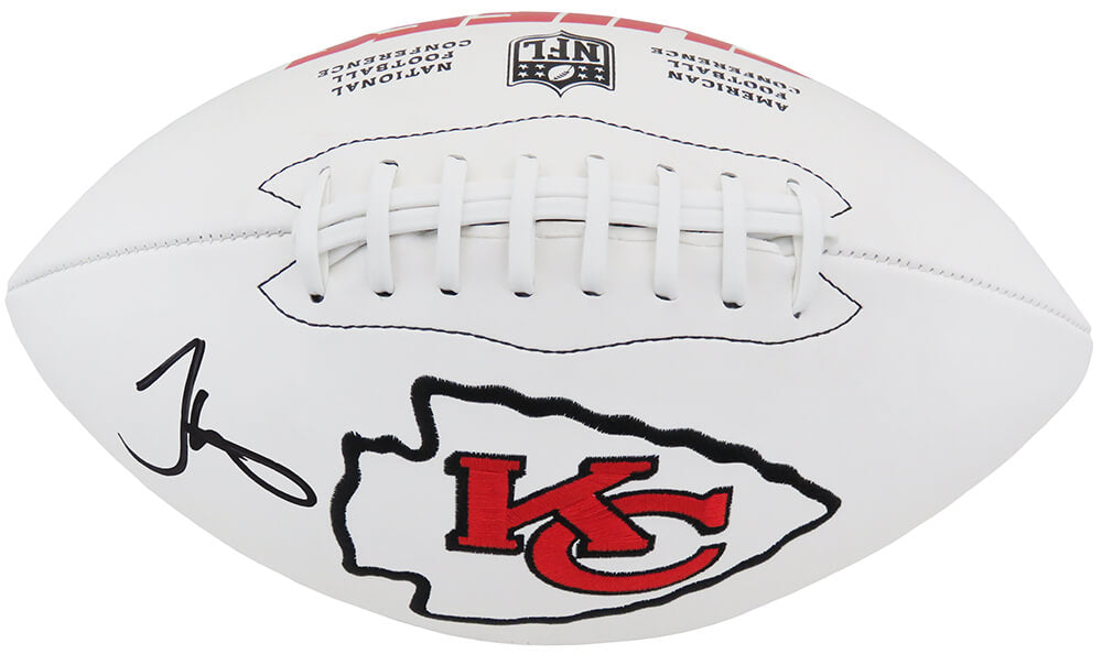 Tyreek Hill Signed Kansas City Chiefs Wilson White Logo Football - HILFTB323 - Tyreek Hill Signed Kansas City Chiefs Wilson White Logo Football product image