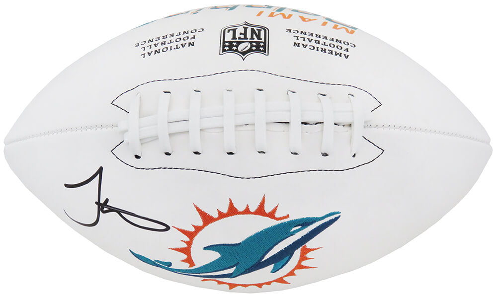 Tyreek Hill Signed Miami Dolphins Wilson White Logo Football - HILFTB324 - Tyreek Hill Signed Miami Dolphins Wilson White Logo Football product image