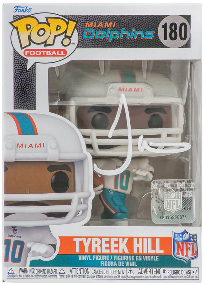 Tyreek Hill Signed Miami Dolphins NFL Funko Pop Doll #180 - HILFUN300 - Tyreek Hill Signed Miami Dolphins NFL Funko Pop Doll #180 product image