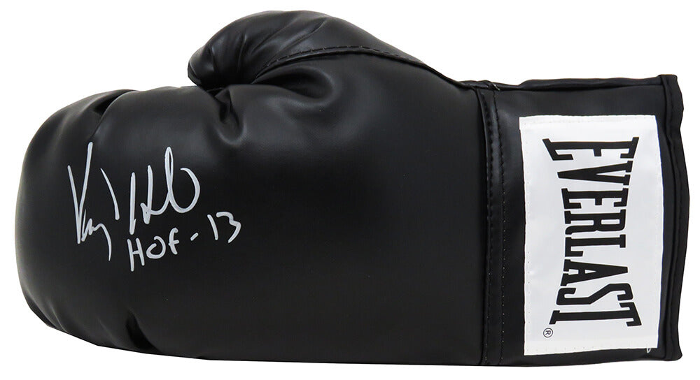 Virgil Hill Signed Everlast Black Boxing Glove w/HOF'13 - HILGLV504 - Virgil Hill Signed Everlast Black Boxing Glove w/HOF'13 product image