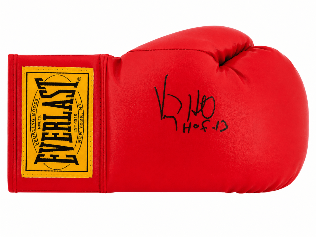 Virgil Hill Signed Everlast Red Full Size Boxing Glove w/HOF'13 - HILGLV507 - Virgil Hill Signed Everlast Red Full Size Boxing Glove w/HOF'13 product image