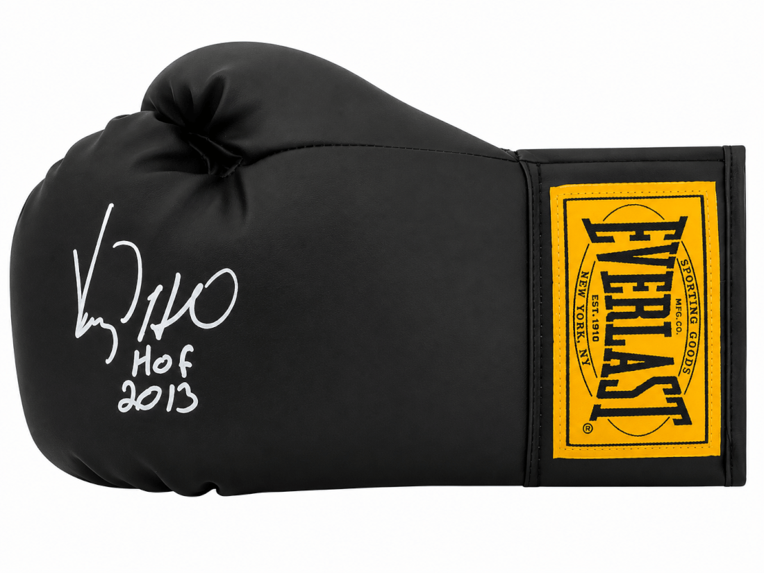Virgil Hill Signed Everlast Black Full Size Boxing Glove w/HOF'13 - HILGLV510 - Virgil Hill Signed Everlast Black Full Size Boxing Glove w/HOF'13 product image