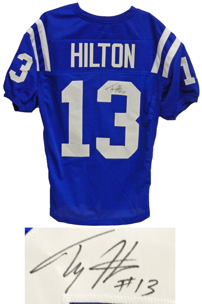 T.Y. (TY) Hilton Signed Blue Custom Jersey - HILJRY300 - T.Y. (TY) Hilton Signed Blue Custom Jersey product image