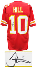Tyreek Hill Signed Red Custom Football Jersey - HILJRY321 - Tyreek Hill Signed Red Custom Football Jersey product image