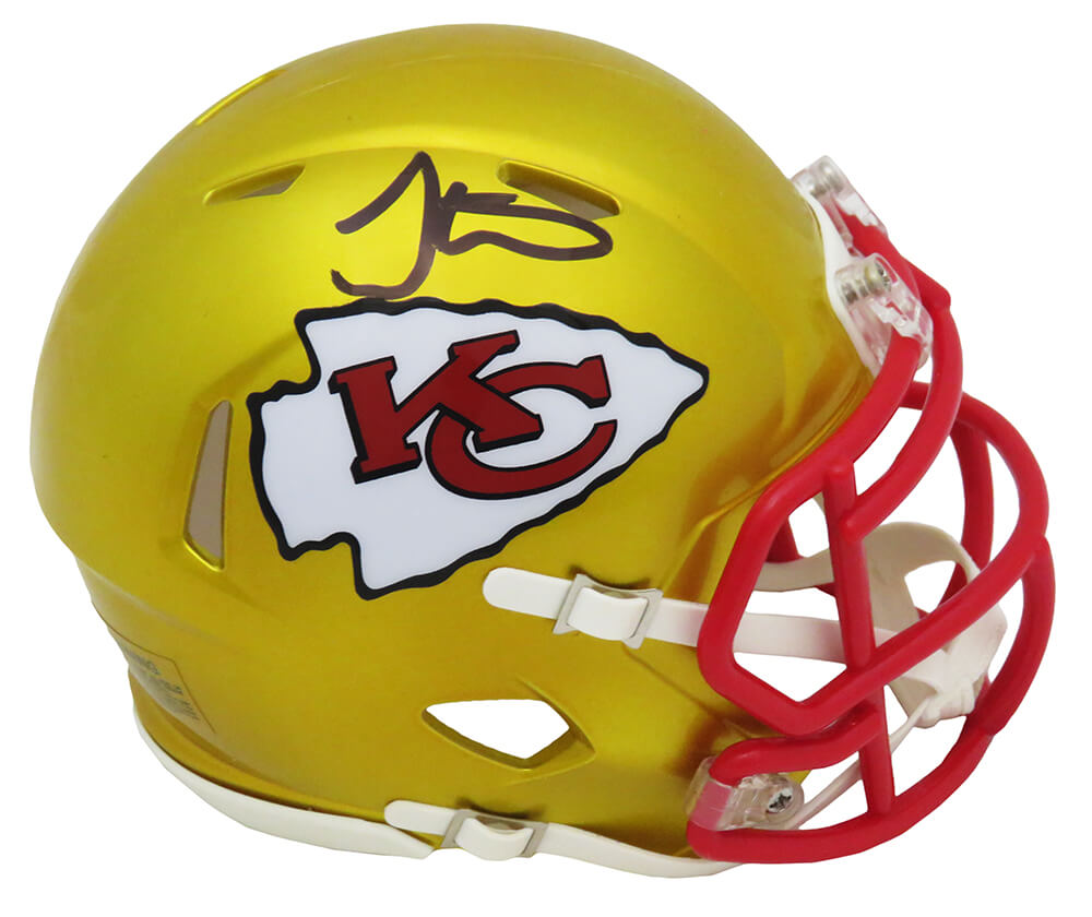 Tyreek Hill Signed Kansas City Chiefs FLASH Riddell Speed Mini Helmet - HILMIN326 - Tyreek Hill Signed Kansas City Chiefs FLASH Riddell Speed Mini Helmet product image