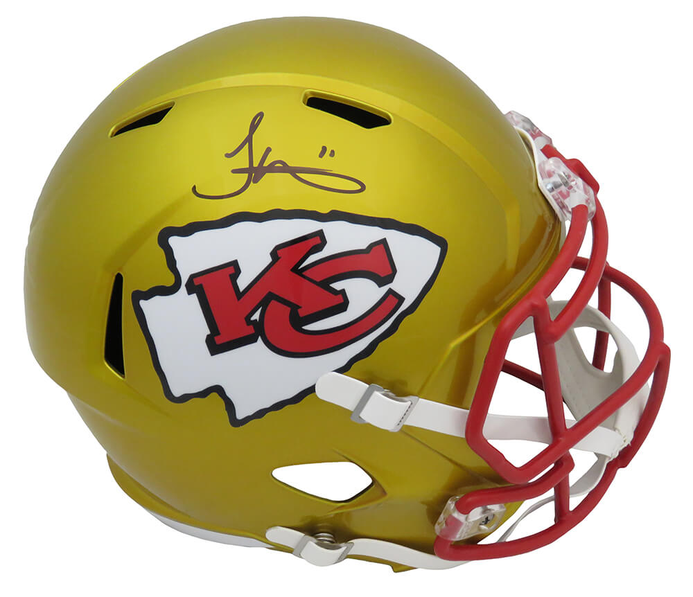 Tyreek Hill Signed Kansas City Chiefs FLASH Riddell Full Size Speed Replica Helmet - HILREP317 - Tyreek Hill Signed Kansas City Chiefs FLASH Riddell Full Size Speed Replica Helmet product image