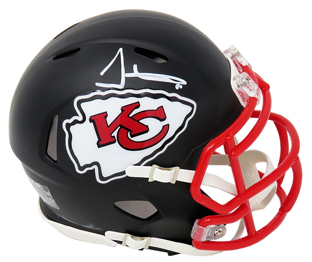 Tyreek Hill Signed Kansas  City Chiefs Flat Black Matte Riddell Speed Mini Helmet - HILMIN321 - Tyreek Hill Signed Kansas City Chiefs Flat Black Matte Riddell Speed Mini Helmet product image